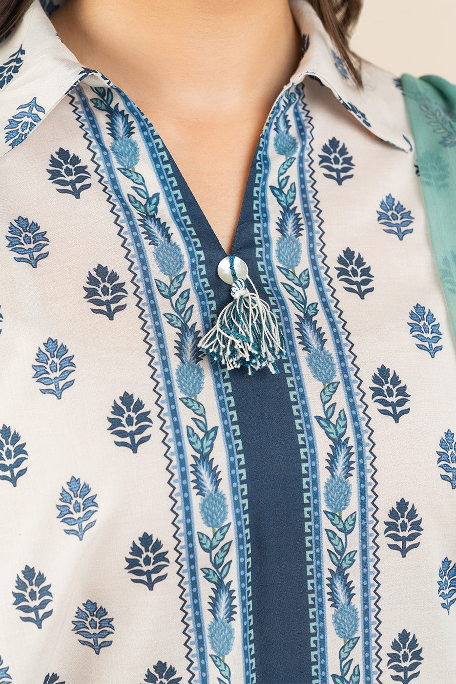 3 PIECE PRINTED LAWN SUIT-ETHEREAL BEAUTY ( UNSTITCHED )