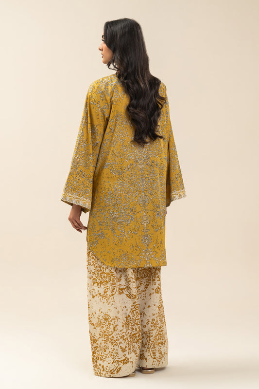 2 PIECE EMBROIDERED LAWN SUIT-AMBER IRIS (UNSTITCHED)
