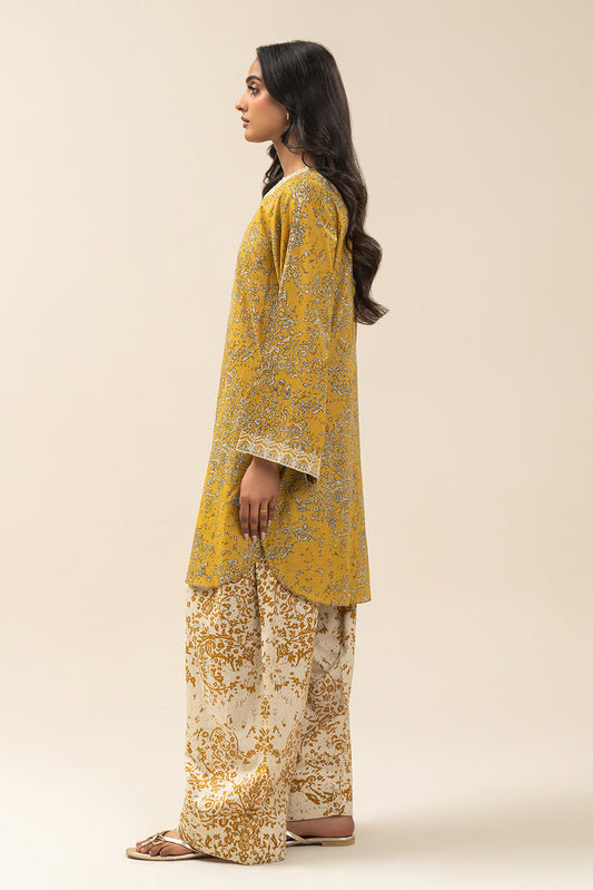 2 PIECE EMBROIDERED LAWN SUIT-AMBER IRIS (UNSTITCHED)