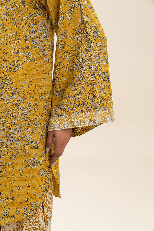 2 PIECE EMBROIDERED LAWN SUIT-AMBER IRIS (UNSTITCHED)