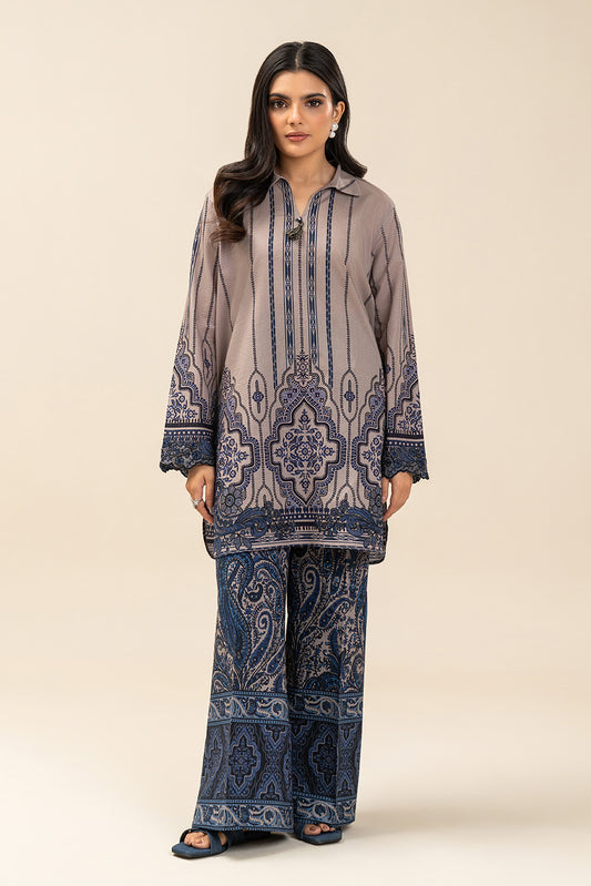 2 PIECE EMBROIDERED LAWN SUIT-DEEP DIVE (UNSTITCHED)