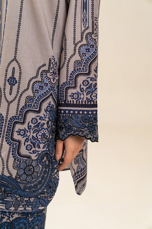 2 PIECE EMBROIDERED LAWN SUIT-DEEP DIVE (UNSTITCHED)