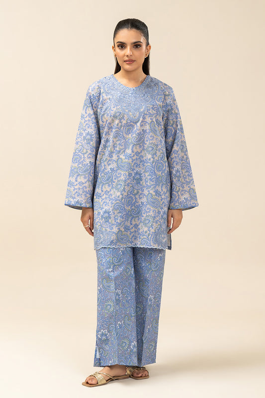 2 PIECE EMBROIDERED LAWN SUIT-SNOW SYMPHONY (UNSTITCHED)