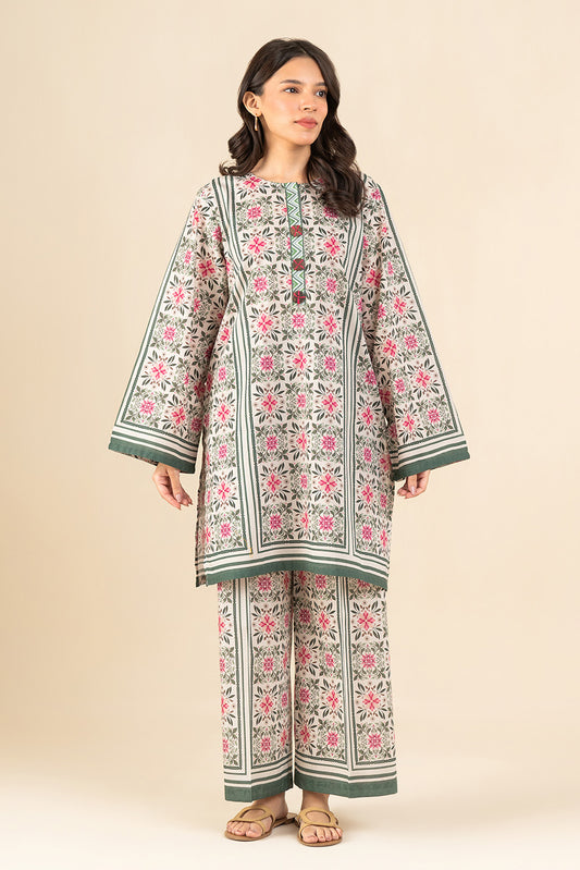 2 PIECE PRINTED LAWN SUIT (PRET)