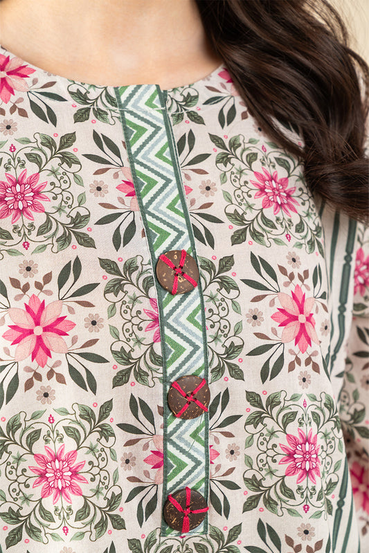 2 PIECE PRINTED LAWN SUIT (PRET)