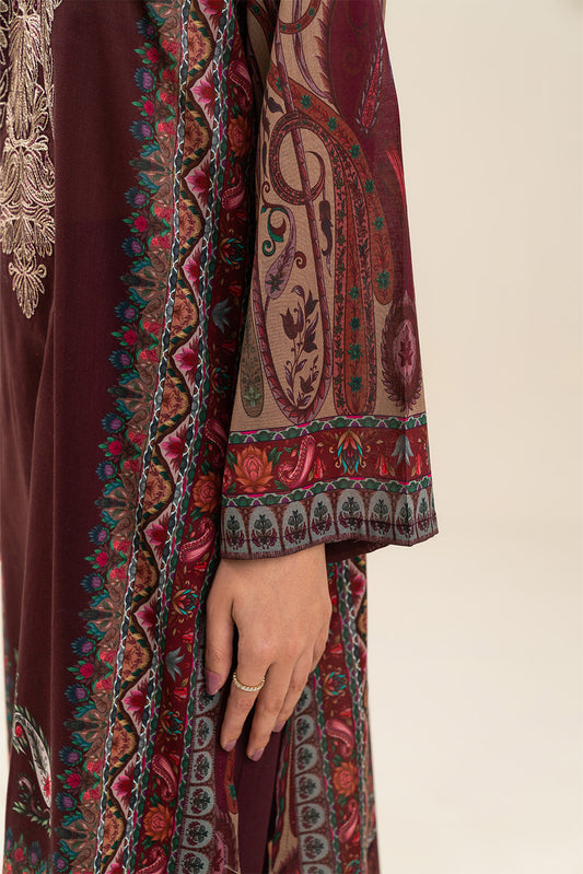 3 PIECE EMBROIDERED LAWN SUIT-ETHNIC PAISLEY (UNSTITCHED)