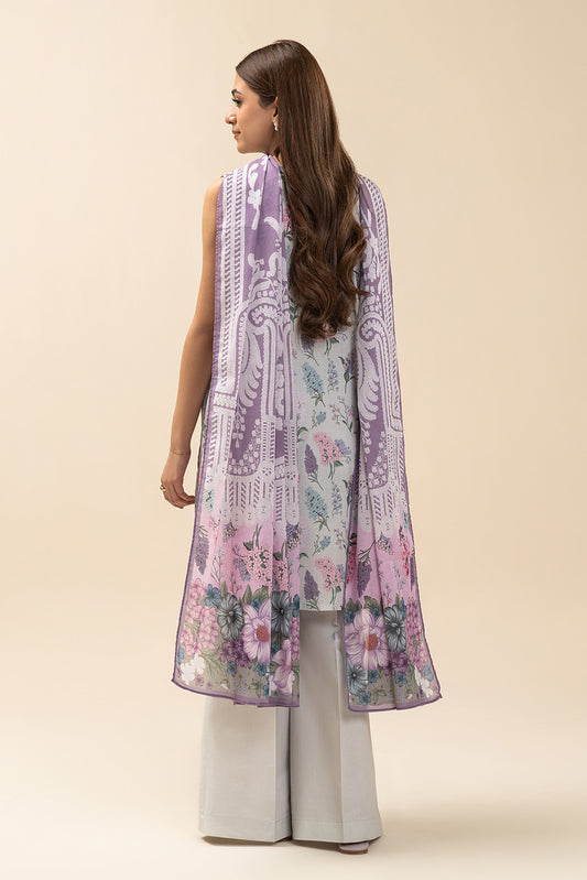 3 PIECE EMBROIDERED LAWN SUIT-LILAC AFFAIR (UNSTITCHED)