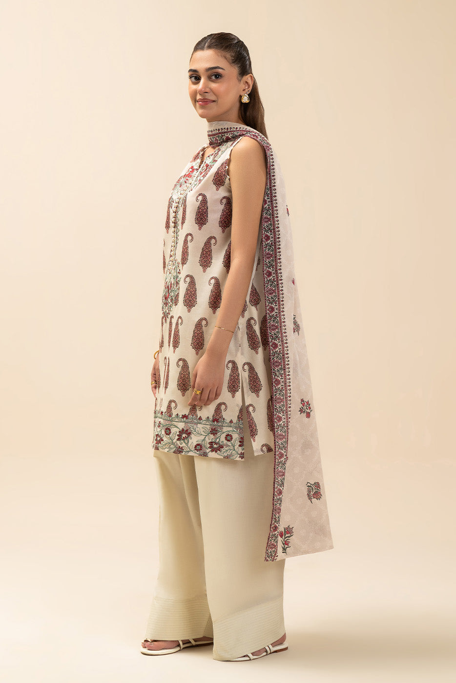 3 PIECE EMBROIDERED LAWN SUIT-TRIBAL TUNE (UNSTITCHED)