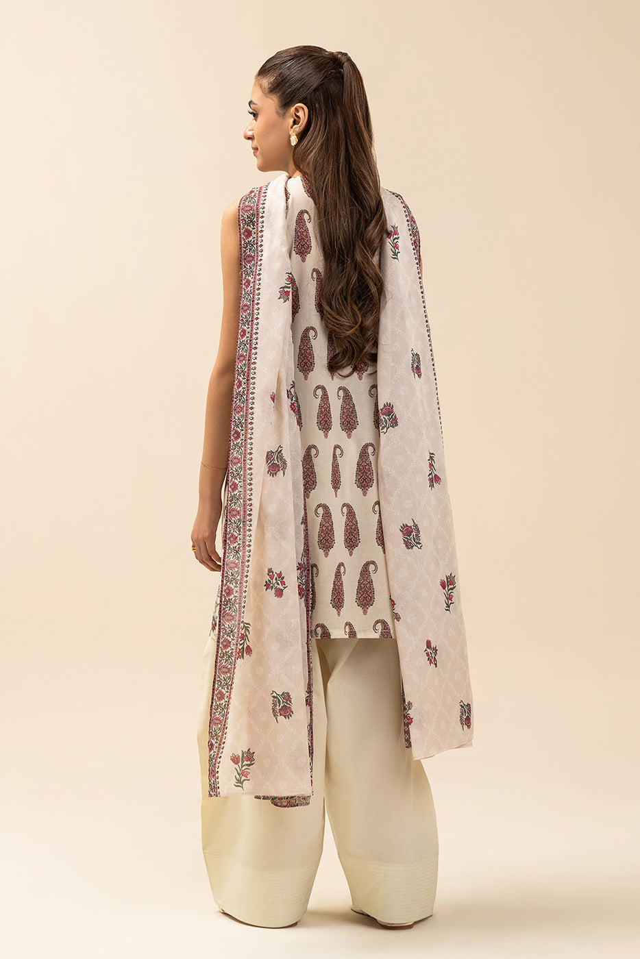 3 PIECE EMBROIDERED LAWN SUIT-TRIBAL TUNE (UNSTITCHED)