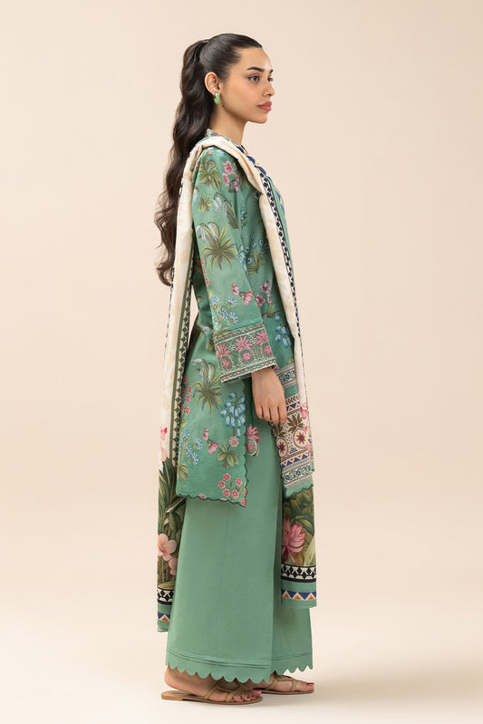 3 PIECE EMBROIDERED LAWN SUIT-GARDEN GRACE (UNSTITCHED)