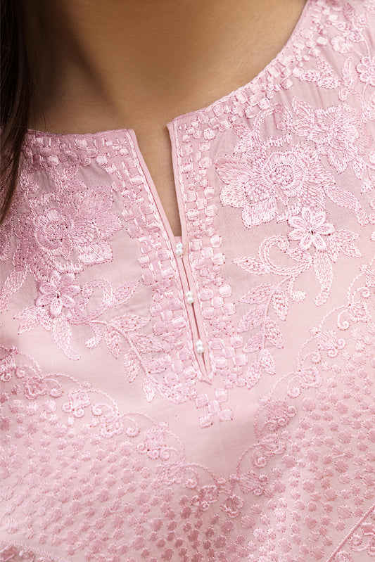 3 PIECE EMBROIDERED LAWN SUIT-PETAL BLUSH (UNSTITCHED)