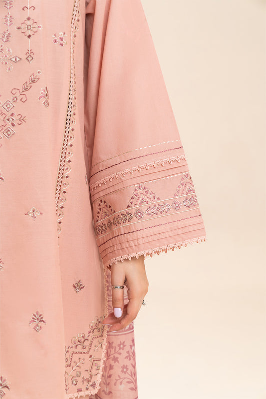 3 PIECE EMBROIDERED LAWN SUIT-PASTEL PEARL (UNSTITCHED)
