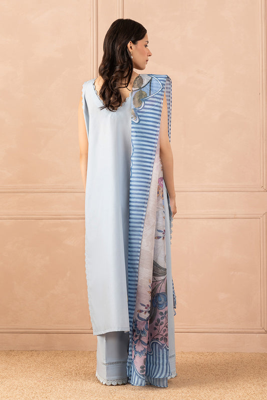 3 PIECE EMBROIDERED LAWN SUIT-VERNAL BREEZE (UNSTITCHED)