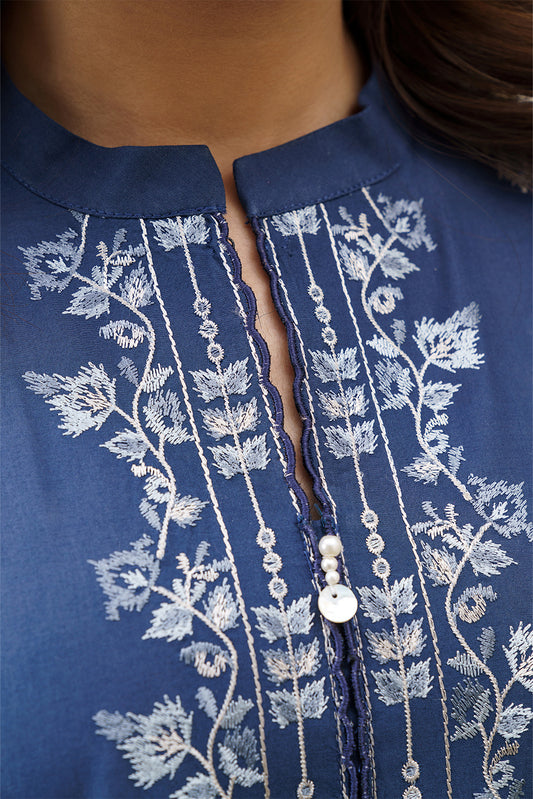 3 PIECE EMBROIDERED LAWN SUIT-MIDNIGHT MIRACLE (UNSTITCHED)