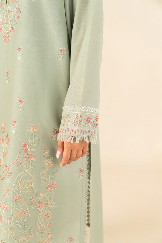 3 PIECE EMBROIDERED LAWN SUIT-SAGE SERENITY (UNSTITCHED)