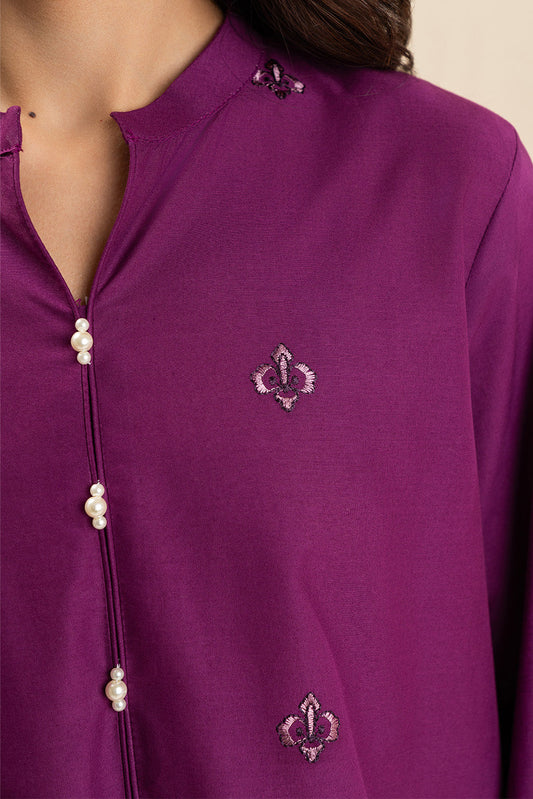 3 PIECE EMBROIDERED LAWN SUIT-FUSCHIA FUZZ (UNSTITCHED)