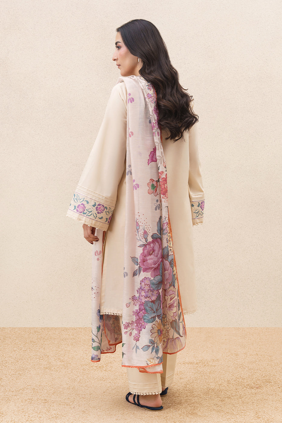 3 PIECE EMBROIDERED LAWN SUIT-WHISPERING FLORALS (UNSTITCHED)