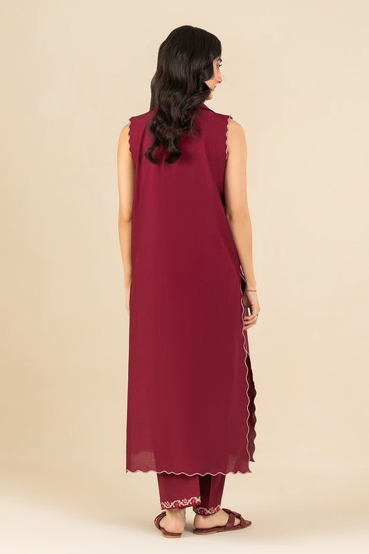 2 PICE EMBROIDERED LAWN SUIT-ROSEATE DRAPE (UNSTITCHED)