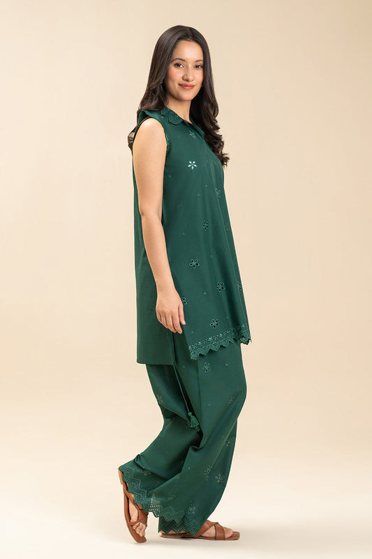 2 PIECE EMBROIDERED LAWN SUIT-VERDANT GREEN (UNSTITCHED)
