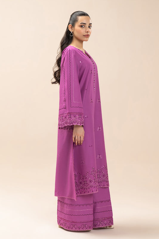 2 PIECE EMBROIDERED LAWN SUIT-TAUPE ROYALE (UNSTITCHED)