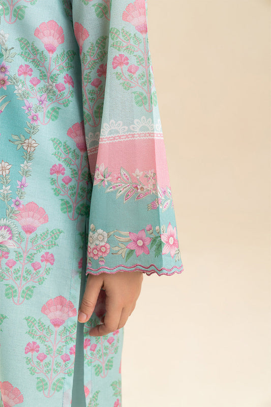 3 PIECE PRINTED LAWN SUIT-FLORA BREEZE (UNSTITCHED)