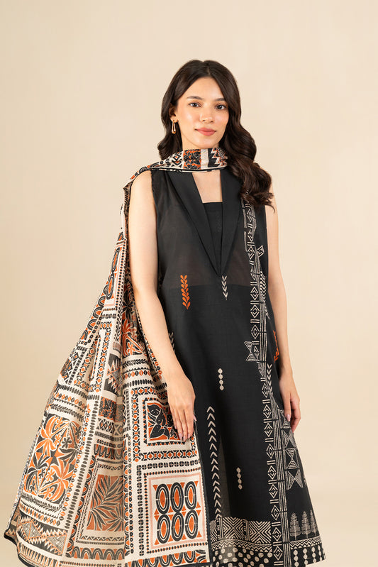 3 PIECE PRINTED LAWN SUIT-AXIS BLOOM (UNSTITCHED)