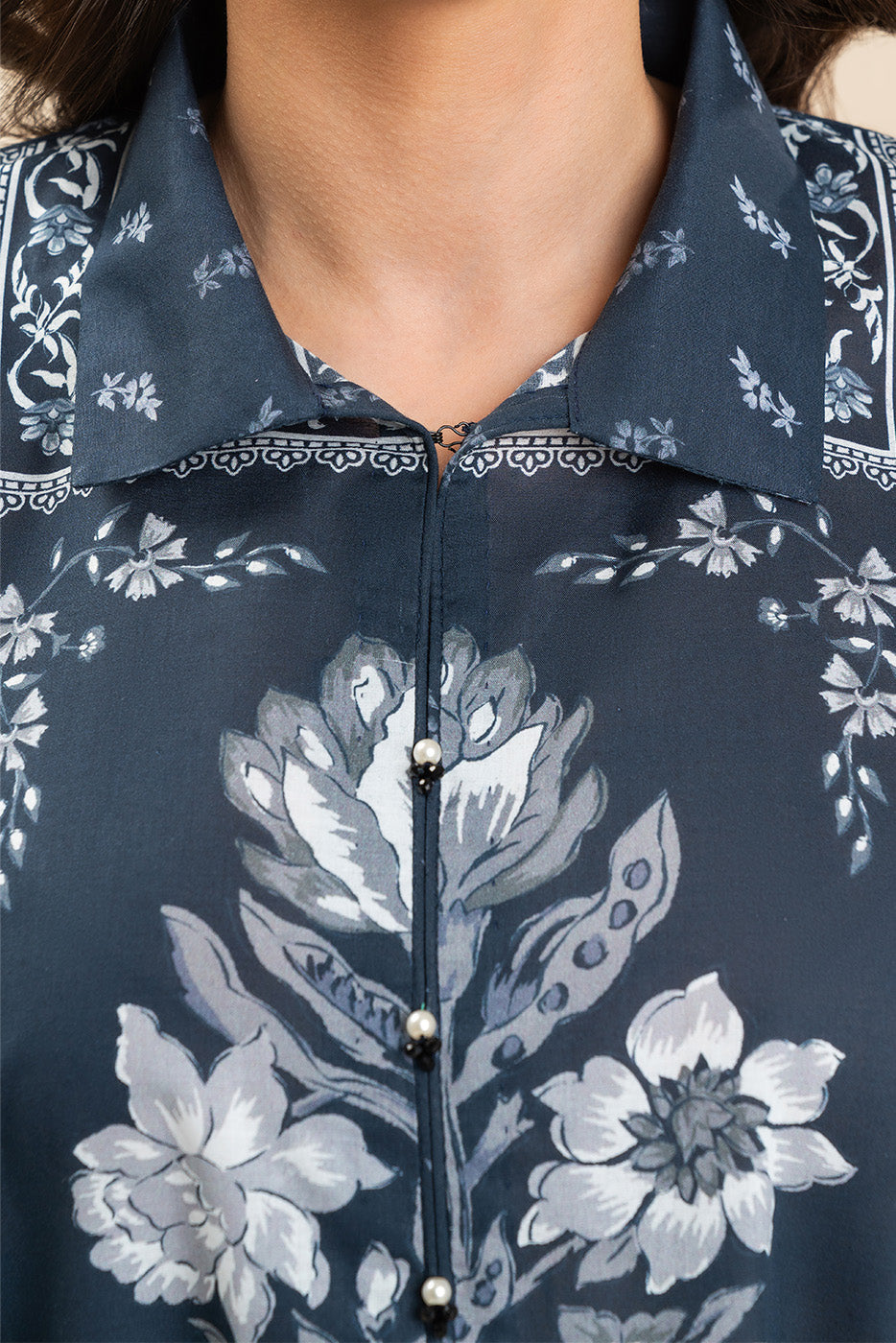 3 PIECE PRINTED LAWN SUIT-MYSTIC TIDE (UNSTITCHED)