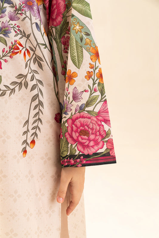 3 PIECE PRINTED LAWN SUIT-BLUSH BOTANICA (UNSTITCHED)