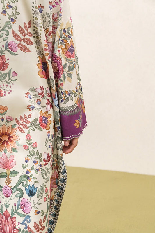 3 PIECE PRINTED LAWN SUIT-TROPIC TUNE (UNSTITCHED)