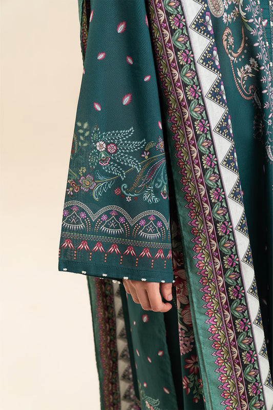 3 PIECE PRINTED LAWN SUIT-SORCERERS GARDEN (UNSTITCHED)