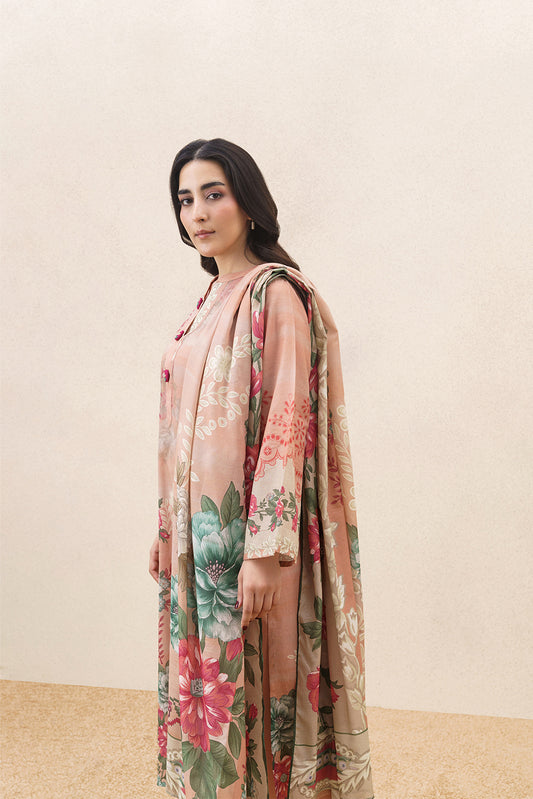 3 PIECE PRINTED LAWN SUIT (PRET)