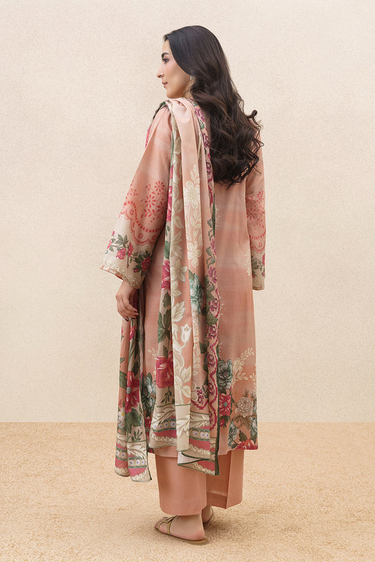 3 PIECE PRINTED LAWN SUIT (PRET)
