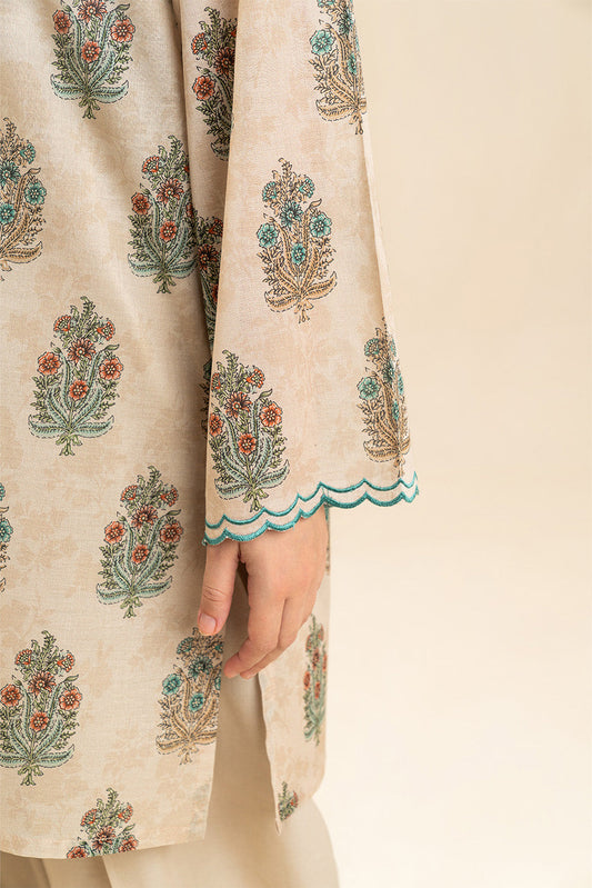 3 PIECE PRINTED LAWN SUIT-WHIMSICAL DUSK (UNSTITCHED)