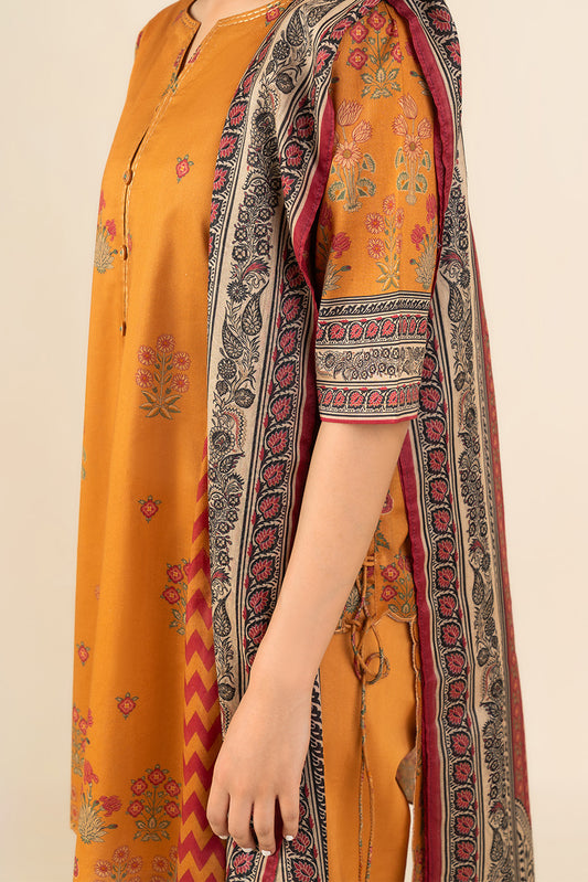 3 PIECE PRINTED LAWN SUIT-FLORAISON BLAZE ( UNSTITCHED )