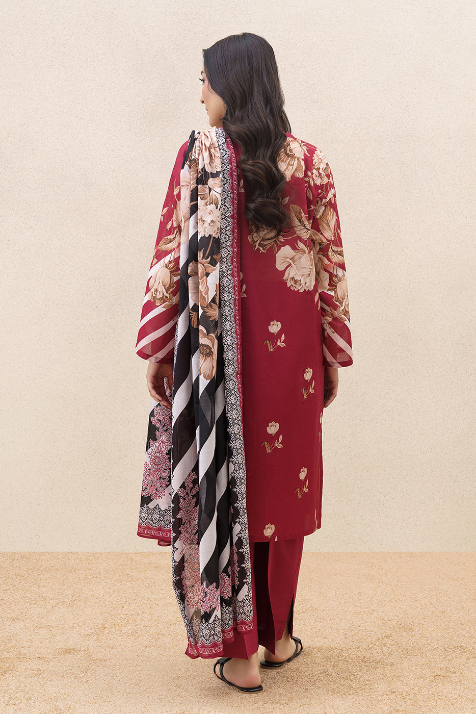 3 PIECE PRINTED LAWN SUIT-WITCHING HOUR (UNSTITCHED)