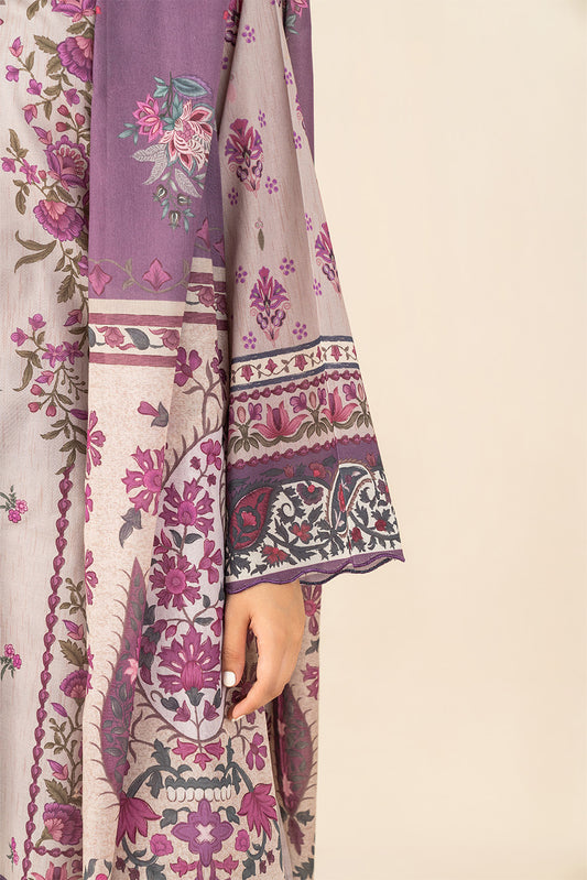 3 PIECE PRINTED LAWN SUIT-ORNATE MEADOW ( UNSTITCHED )