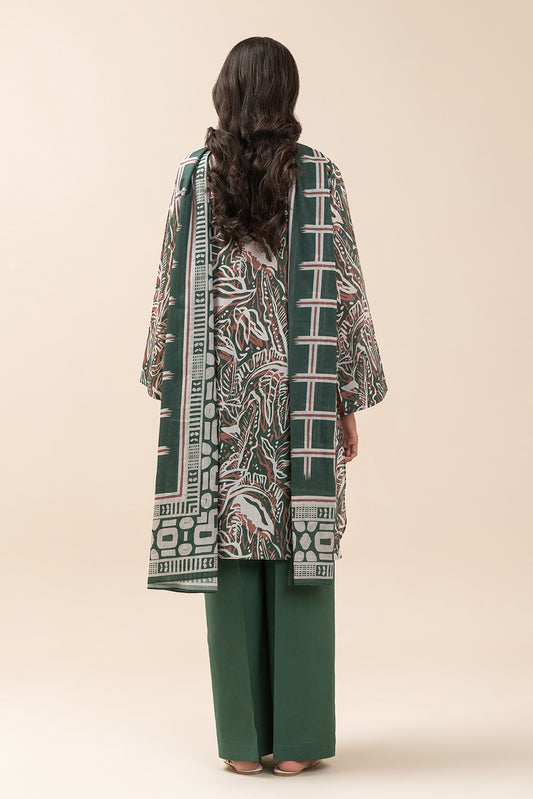 3 PIECE PRINT LAWN SUIT-SUMMER CHATEAU (UNSTITCHED)
