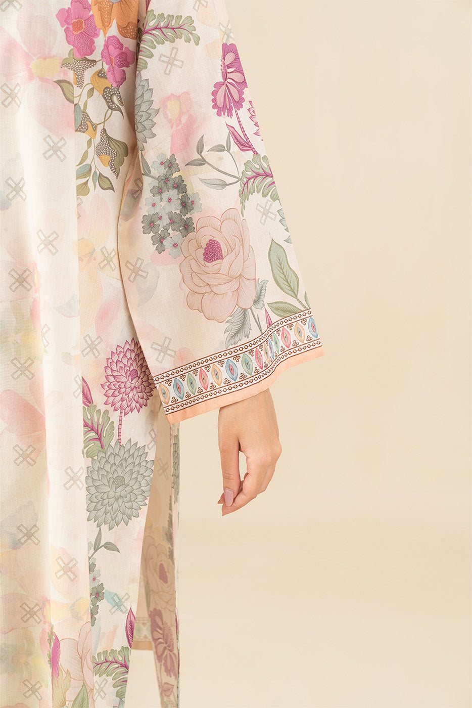 3 PIECE PRINTED LAWN SUIT-BLOOM THEORY (UNSTITCHED)