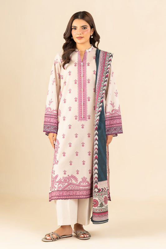 3 PIECE PRINTED LAWN SUIT-ORNATE MEADOW (UNSTITCHED)