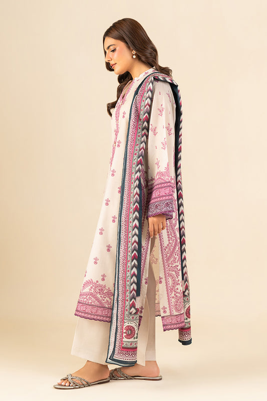 3 PIECE PRINTED LAWN SUIT-ORNATE MEADOW (UNSTITCHED)