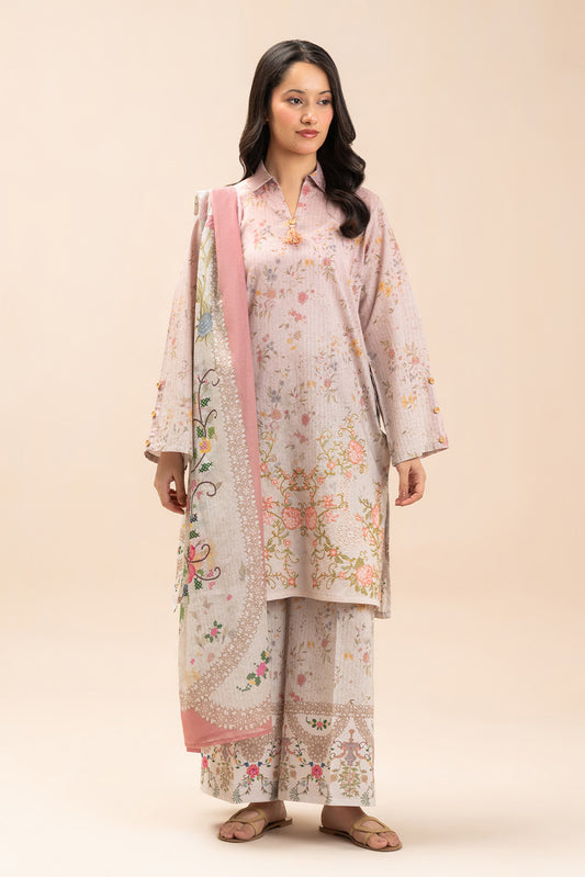 3 PIECE EMBROIDERED LAWN SUIT-VICTORIAN CHARM (UNSTITCHED)