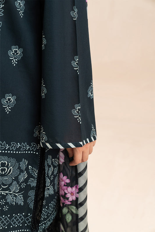 3 PIECE EMBROIDERED LAWN SUIT-NOIR VINE (UNSTITCHED)
