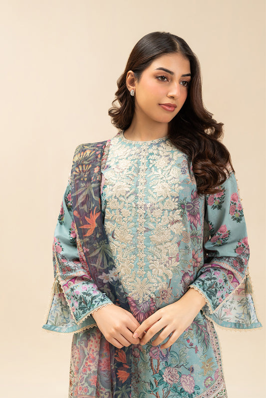 3 PIECE EMBROIDERED LAWN SUIT-LAVENDER SPIRIT (UNSTITCHED)
