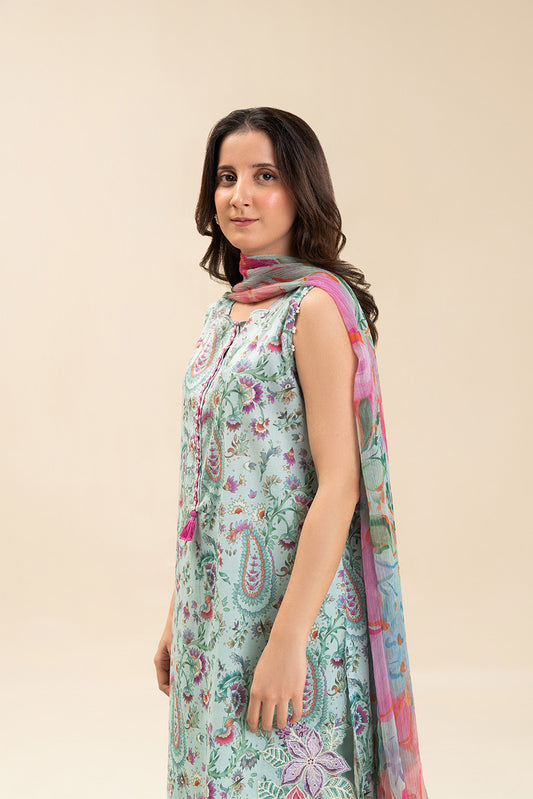 3 PIECE EMBROIDERED LAWN SUIT-RPEAT DESIGN (UNSTITCHED)