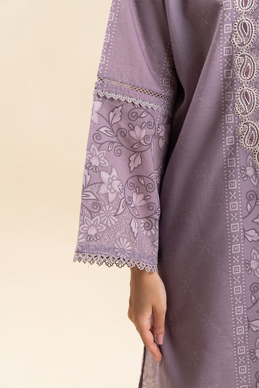3 PIECE EMBROIDERED LAWN SUIT-LAVENDER SPIRIT (UNSTITCHED)