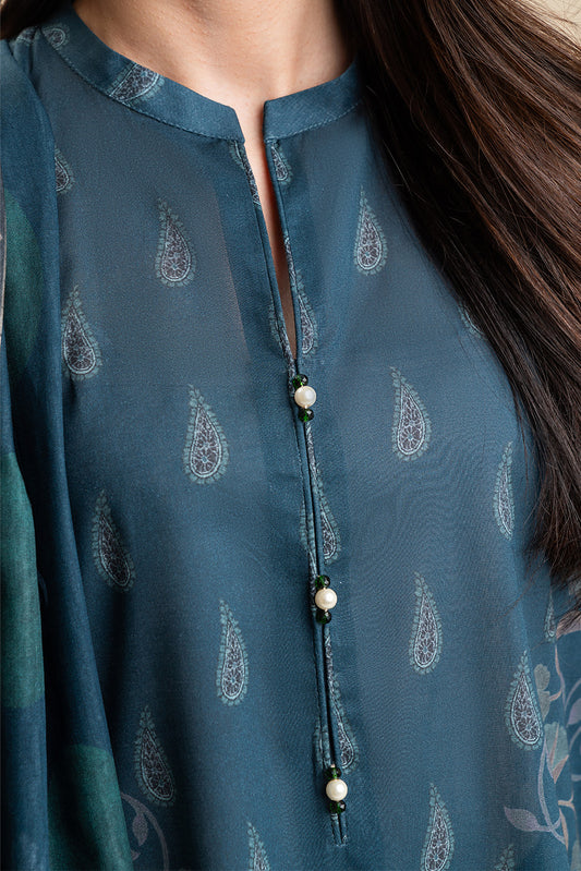 3 PIECE EMBROIDERED LAWN SUIT-DEEP PAISLEY (UNSTITCHED)