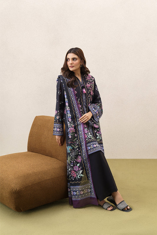 3 PIECE EMBROIDERED LAWN SUIT-OBSIDIAN FLORENCE (UNSTITCHED)