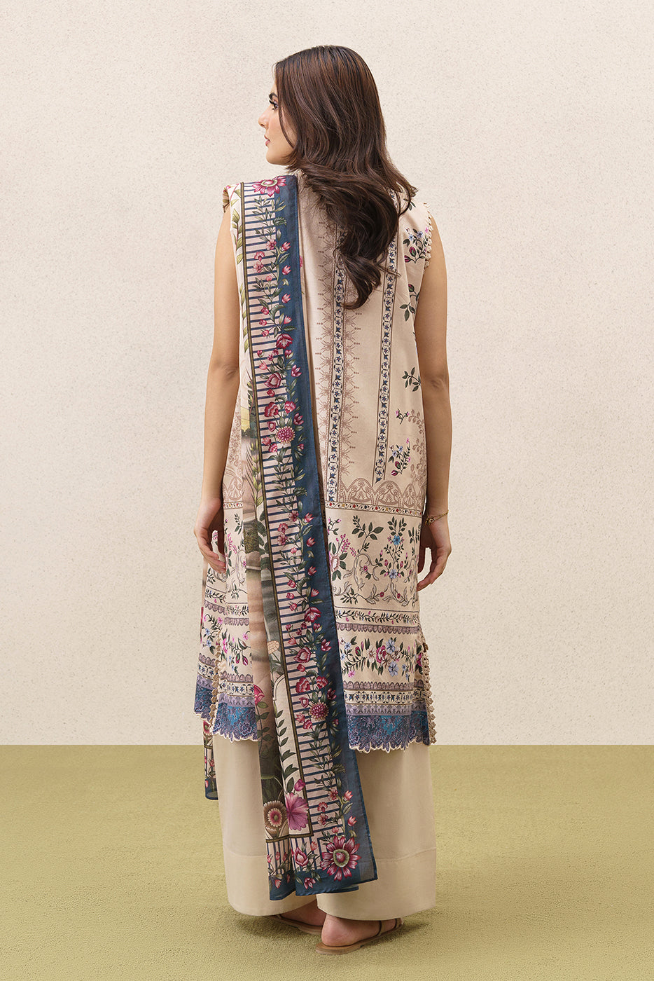 3 PIECE EMBROIDERED LAWN SUIT-ETHEREAL BLOOM (UNSTITCHED)