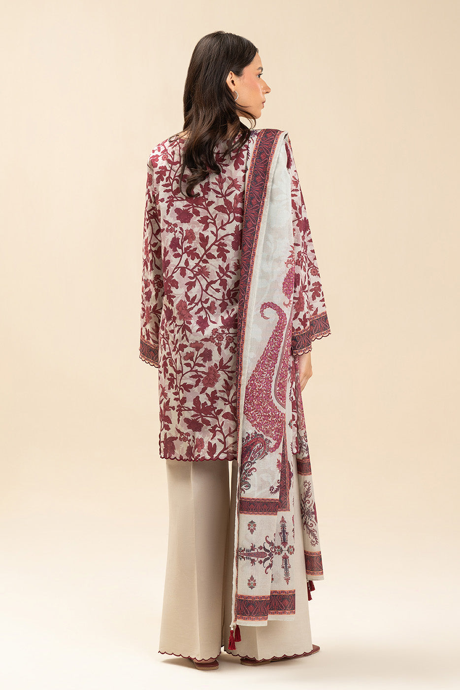 3 PIECE EMBROIDERED LAWN SUIT-RUBY ASH (UNSTITCHED)