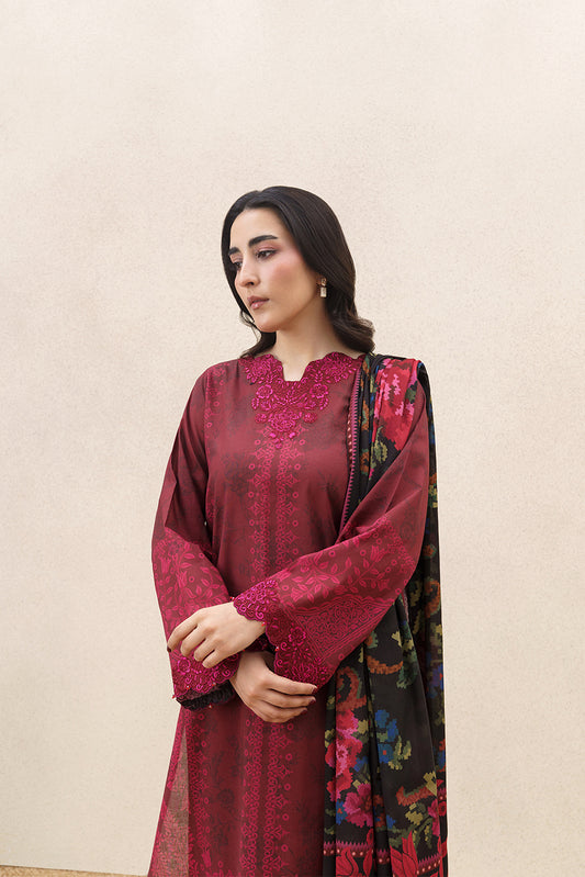 3 PIECE EMBROIDERED LAWN SUIT-REGAL WEAVE (UNSTITCHED)